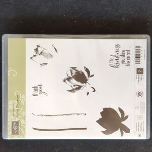 Lotus Blossom Stampin Up clear stamp set
